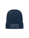Bonnet unisexe  en RPET polyester personnalisé - CAPNIT Matières : PET recyclé Couleurs : bleu marine cadeau entreprise pas cher