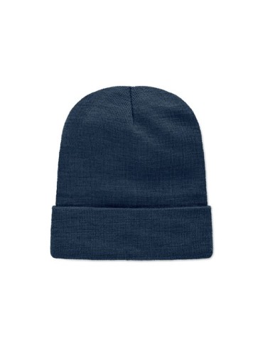 Bonnet unisexe  en RPET polyester personnalisé - CAPNIT Matières : PET recyclé Couleurs : bleu marine impression haute définitio
