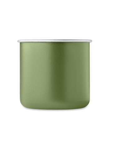 Tasse personnalisée en acier inox recyclé - CARIBU Couleurs : vert foncé Matières : acier inoxydable recyclé personnalisation ra