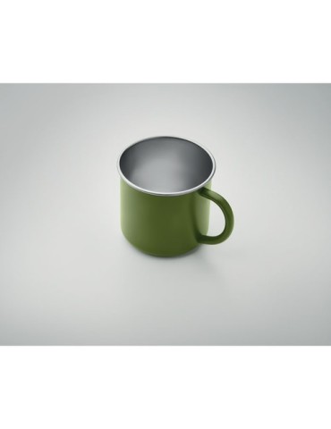 Tasse personnalisée en acier inox recyclé - CARIBU Couleurs : vert foncé Matières : acier inoxydable recyclé objet promo petit b