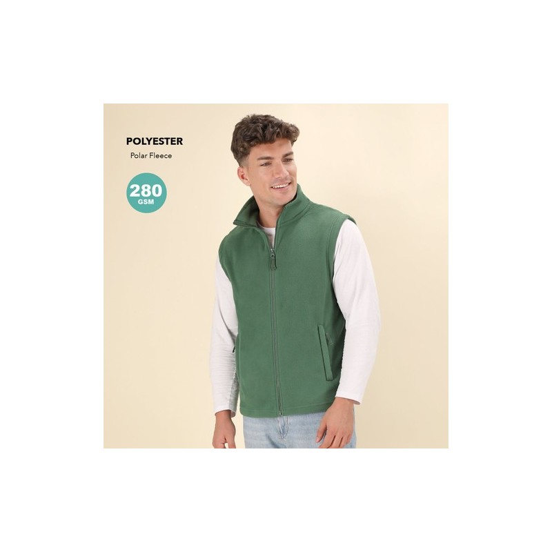 Gilet Polaire Personnalisable Éco-responsable Destin Matières : polyester Taille textile : L Couleurs : noir goodies personnalis