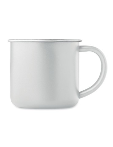 Tasse personnalisée en acier inox recyclé - CARIBU Couleurs : blanc Matières : acier inoxydable recyclé accessoire événementiel 