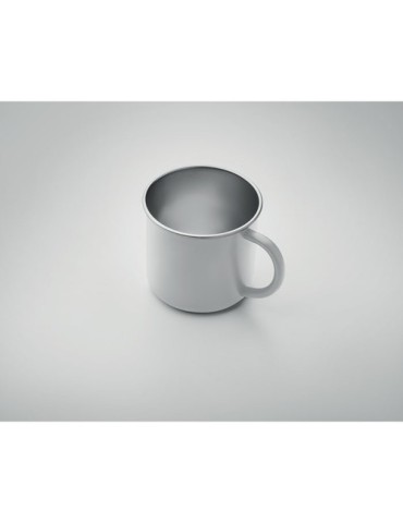 Tasse personnalisée en acier inox recyclé - CARIBU Couleurs : blanc Matières : acier inoxydable recyclé cadeau client original
