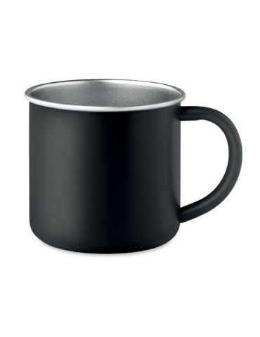 Tasse personnalisée en acier inox recyclé - CARIBU Couleurs : noir Matières : acier inoxydable recyclé personnalisable avec votr