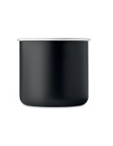 Tasse personnalisée en acier inox recyclé - CARIBU Couleurs : noir Matières : acier inoxydable recyclé objet promotionnel éco-re