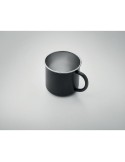 Tasse personnalisée en acier inox recyclé - CARIBU Couleurs : noir Matières : acier inoxydable recyclé impression logo haute qua