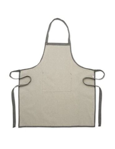 Tablier personnalisé en coton recyclé - Idéal pour les pros CUINA pas cher Matières : coton recyclé Couleurs : noir livraison ex