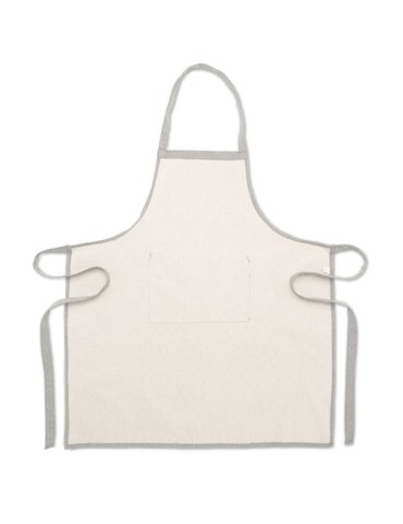 Tablier personnalisé en coton recyclé - Idéal pour les pros CUINA pas cher Matières : coton recyclé Couleurs : gris impression h