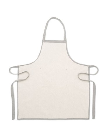 Tablier personnalisé en coton recyclé - Idéal pour les pros CUINA pas cher Matières : coton recyclé Couleurs : gris cadeau colla
