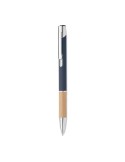 Stylo personnalisé en aluminium à encre bleue - SPARTA Matières : bambou Couleurs : bleu goodies publicitaire événementiel