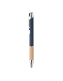 Stylo personnalisé en aluminium à encre bleue - SPARTA Matières : bambou Couleurs : bleu livraison express 24h 48h