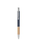 Stylo personnalisé en aluminium à encre bleue - SPARTA Matières : bambou Couleurs : bleu accessoire événementiel unique