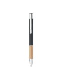 Stylo personnalisé en aluminium à encre bleue - SPARTA Matières : bambou Couleurs : noir goodies entreprise design