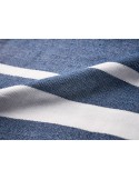 Serviette de plage  personnalisée 70x140cm - SEAQUAL® Matières : coton recyclé Couleurs : bleu impression haute définition