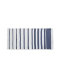 Serviette de plage  personnalisée 70x140cm - SEAQUAL® Matières : coton recyclé Couleurs : bleu cadeau collaborateur premium