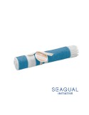 Serviette de plage  personnalisée 70x140cm - SEAQUAL® Matières : coton recyclé Couleurs : turquoise cadeau entreprise pas cher
