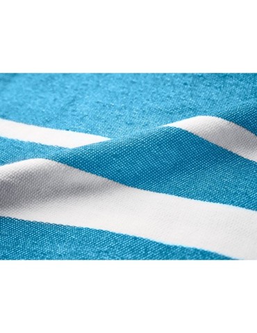 Serviette de plage  personnalisée 70x140cm - SEAQUAL® Matières : coton recyclé Couleurs : turquoise marquage laser ultra précis