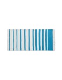Serviette de plage  personnalisée 70x140cm - SEAQUAL® Matières : coton recyclé Couleurs : turquoise objet promotionnel éco-respo