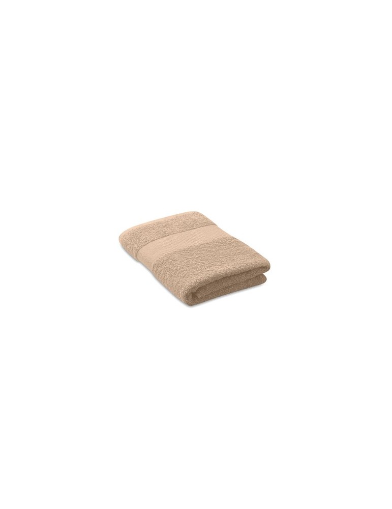 Serviette de bain éponge personnalisée en coton organique 50x30cm SERRY Matières : coton biologique Couleurs : ivoire
