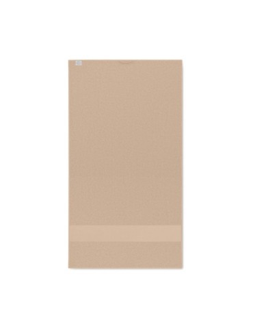 Serviette de bain éponge personnalisée en coton organique 50x30cm SERRY Matières : coton biologique Couleurs : ivoire goodies en