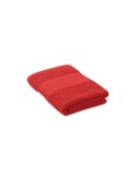 Serviette de bain éponge personnalisée en coton organique 50x30cm SERRY Matières : coton biologique Couleurs : rouge accessoire 