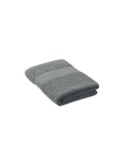 Serviette de bain éponge personnalisée en coton organique 50x30cm SERRY Matières : coton biologique Couleurs : gris goodies publ