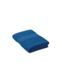 Serviette de bain éponge personnalisée en coton organique 50x30cm SERRY Matières : coton biologique Couleurs : bleu royal marqua