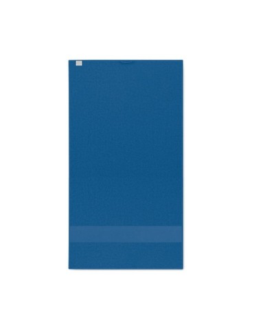 Serviette de bain éponge personnalisée en coton organique 50x30cm SERRY Matières : coton biologique Couleurs : bleu royal person