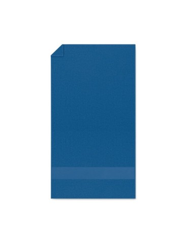 Serviette de bain éponge personnalisée en coton organique 50x30cm SERRY Matières : coton biologique Couleurs : bleu royal person