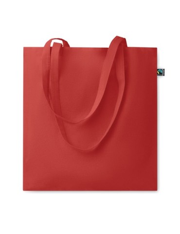 Sac shopping  personnalisé 140gr/m² - Fairtrade OSOLE COLOUR Matières : coton Couleurs : rouge personnalisation rapide en France