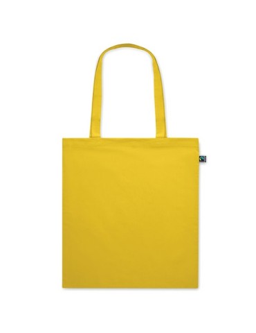 Sac shopping  personnalisé 140gr/m² - Fairtrade OSOLE COLOUR Matières : coton Couleurs : jaune marquage couleur éclatante