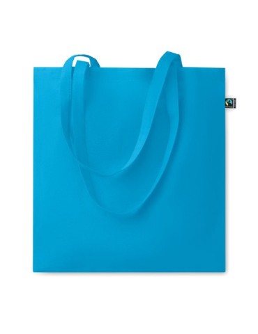 Sac shopping  personnalisé 140gr/m² - Fairtrade OSOLE COLOUR Matières : coton Couleurs : turquoise cadeau entreprise pas cher