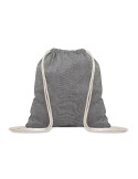 Sac  en coton recyclé 140 gr/m personnalisé - MUJIKA Matières : coton recyclé Couleurs : noir impression haute définition