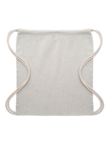 Sac  en coton recyclé 140 gr/m personnalisé - MUJIKA Matières : coton recyclé Couleurs : gris marquage laser ultra précis