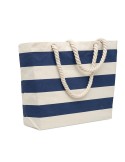 Sac de plage personnalisable en coton 220 gr/m² - HEAVEN STRIPE Matières : coton Couleurs : bleu