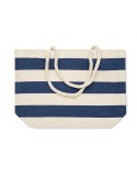Sac de plage personnalisable en coton 220 gr/m² - HEAVEN STRIPE Matières : coton Couleurs : bleu personnalisation rapide en Fran