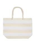 Sac de plage personnalisable en coton 220 gr/m² - HEAVEN STRIPE Matières : coton Couleurs : blanc impression haute définition