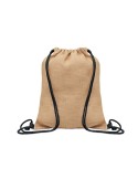 Sac à cordon  en jute - FUKURO Matières : jute Couleurs : noir