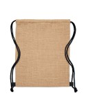 Sac à cordon  en jute - FUKURO Matières : jute Couleurs : noir cadeau entreprise pas cher