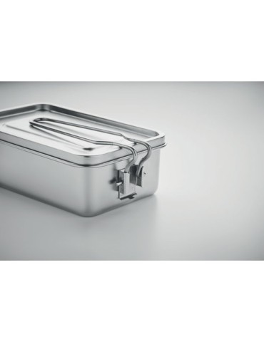 Lunchbox personnalisée en acier inox pas cher - TAMELUNCH idéale pour vos repas Matières : acier inoxydable Couleurs : argenté l
