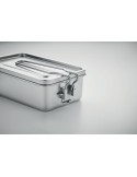 Lunchbox personnalisée en acier inox pas cher - TAMELUNCH idéale pour vos repas Matières : acier inoxydable Couleurs : argenté l