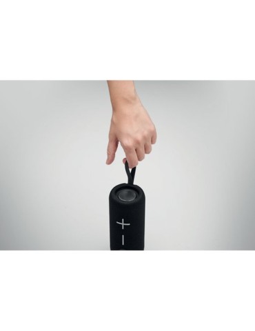 Haut-parleur Étanche Personnalisé 2x5W - YELLOW Matières : ABS Couleurs : noir marquage laser ultra précis