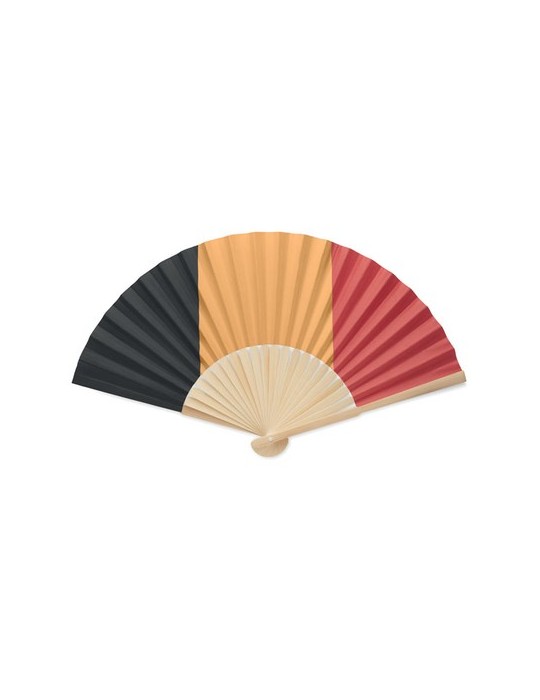 Éventail à motif de drapeau personnalisable FUNFAN objet promotionnel éco-responsable