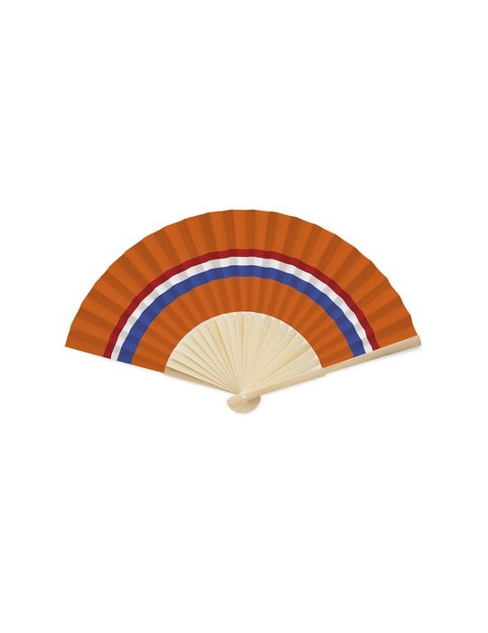 Éventail à motif de drapeau personnalisable FUNFAN goodies publicitaire événementiel