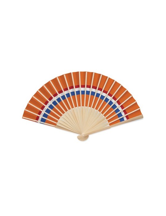 Éventail à motif de drapeau personnalisable FUNFAN goodies personnalisé en stock