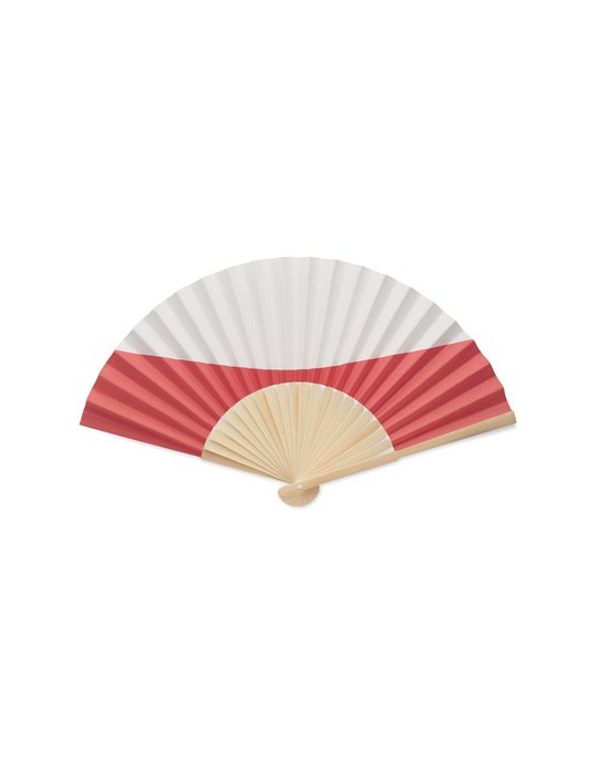 Éventail à motif de drapeau personnalisable FUNFAN cadeau collaborateur premium