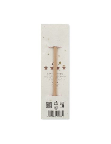 Crayon à papier  et pratique avec graines - PENSEED Matières : bois Couleurs : blanc goodies publicitaire événementiel