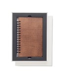 Carnet A5 Éco-responsable Personnalisé - GROWBOOK™ SAVAGE Matières : bois Couleurs : marron impression haute définition