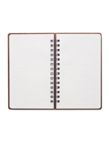 Carnet A5 Éco-responsable Personnalisé - GROWBOOK™ SAVAGE Matières : bois Couleurs : marron livraison express 24h 48h