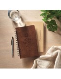 Carnet A5 Éco-responsable Personnalisé - GROWBOOK™ SAVAGE Matières : bois Couleurs : marron cadeau client original